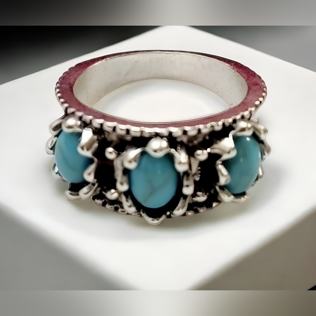 Womens Jewelry Boho Silver Womens Turquoise Ring